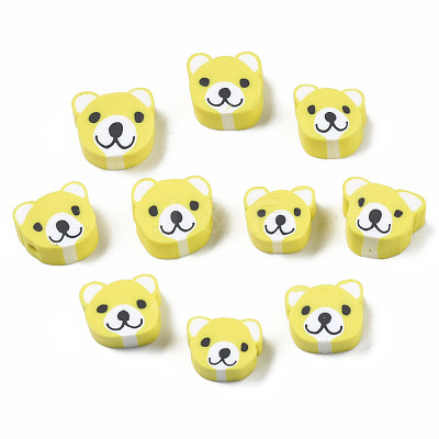 Handmade Polymer Clay Beads CLAY-S096-004A-1