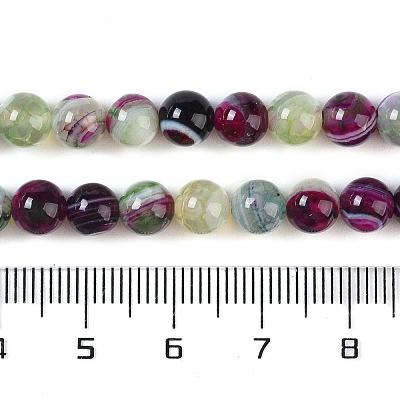 Natural Striped Agate/Banded Agate Beads Strands G-Z060-A01-A21-1