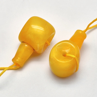 Natural Jade 3 Hole Guru Beads G-K208-02-B-21-1