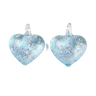 Lampwork Pendants FOIL-K003-02E-1