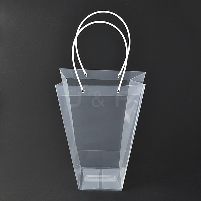 Valentine's Day Trapezoid PP Plastic Gift Bags ABAG-L015-01C-1