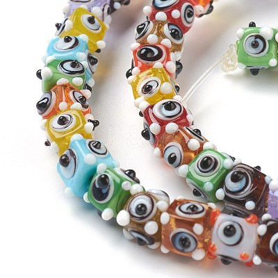 Handmade Bumpy Lampwork Beads LAMP-J092-03C-1
