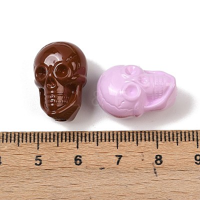 Baking Paint Acrylic Beads OACR-F014-01B-1