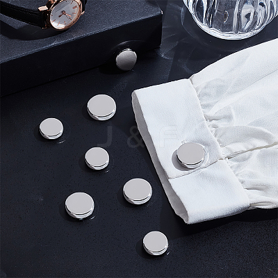8Pcs 2 Styles Alloy Cufflinks BUTT-GA0001-34P-1