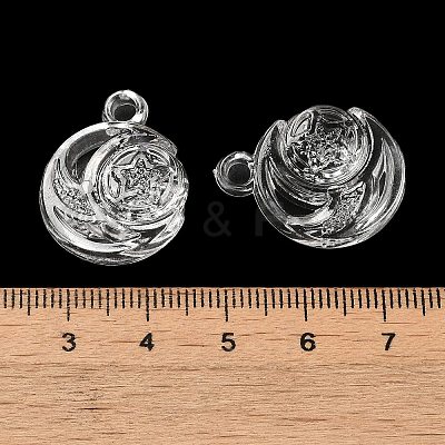 Transparent Acrylic Pendants TACR-G048-20-1
