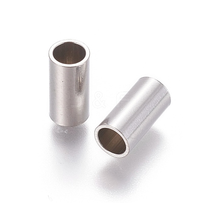Tarnish Resistant 304 Stainless Steel Tube Beads STAS-F205-03P-E-1