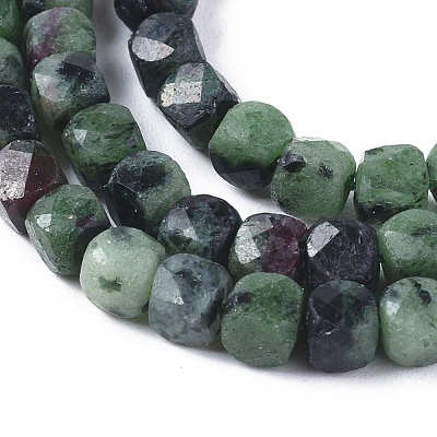 Natural Ruby in Zoisite Beads Strands G-L537-022-1