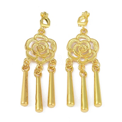 Bohemia Zinc Alloy Clip-on Earrings LS-EJEW-C089-01E-G-1
