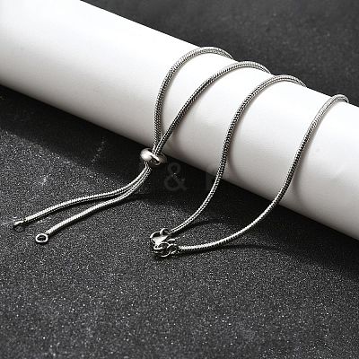 Non-Tarnish Adjustable 304 Stainless Steel Slider Necklaces NJEW-L156-004P-1