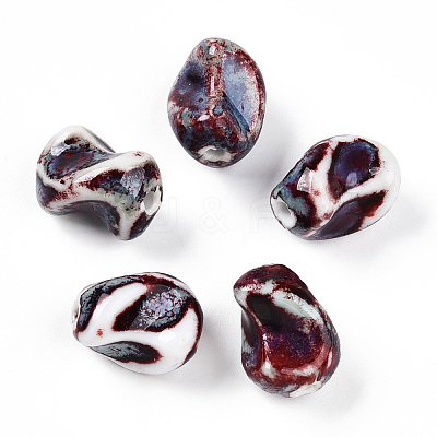 Handmade Porcelain Beads PORC-N008-06I-1
