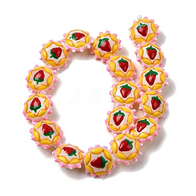 Baking Paint Glass Enamel Beads LAMP-K039-34M-1