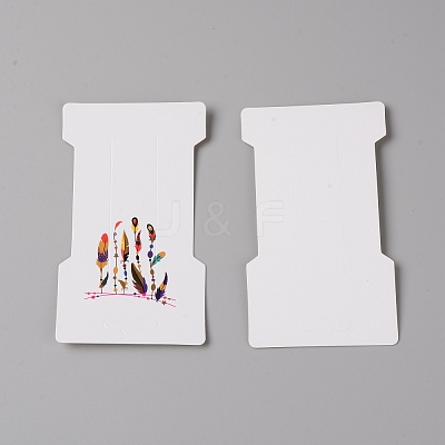 Paper Hair Clip Display Cards CDIS-WH0019-01B-1