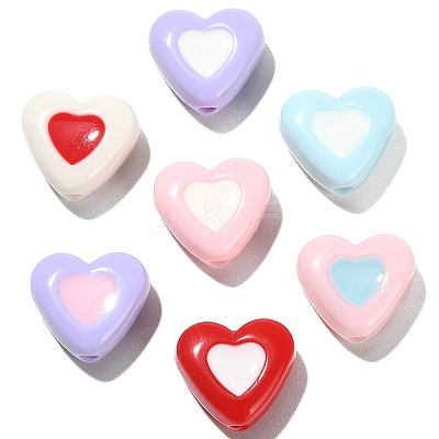 100Pcs Opaque Acrylic Beads SACR-CJ0001-25-1
