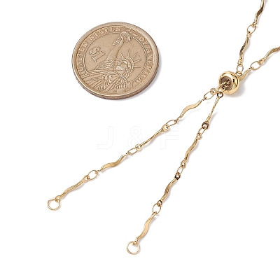 304 Stainless Steel Slider Necklace Makings AJEW-JB01261-02-1