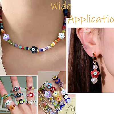30Pcs 6 Colors Transparent Glass Beads GLAA-CJ0002-62-1
