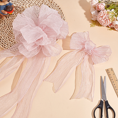 Organza Wrinkle Wired Ribbon OCOR-WH0078-278B-1