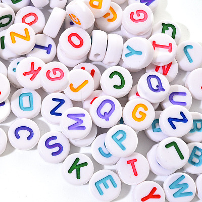 Opaque White Acrylic Beads SACR-YW0001-23-1