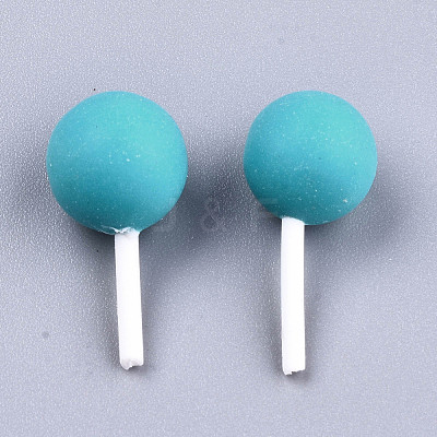 Handmade Polymer Clay 3D Lollipop Embellishments X-CLAY-T016-82B-1