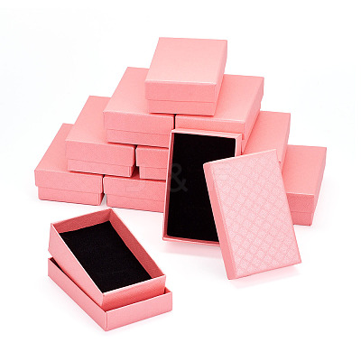 Rectangle Cardboard Paper Jewelry Box CON-TAC0015-01A-1