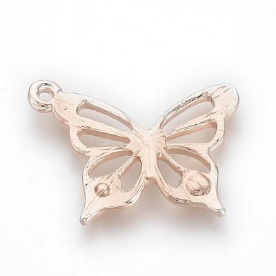 Tibetan Style Alloy Pendant Rhinestone Settings TIBE-S307-12RG-1