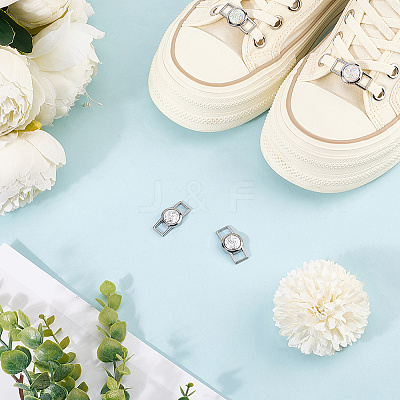 Alloy & Resin Shoelace Charms FIND-CP0002-94A-1