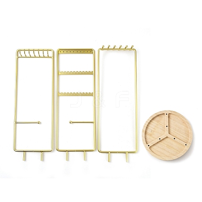 Rotatable Iron Jewelry Display Rack ODIS-Q042-03G-1