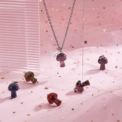 Natural Gemstone Pendants G-SZ0001-90-1