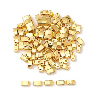 Metallic Colours Glass Seed Beads SEED-YW0002-36A-1