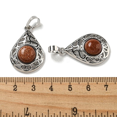 Synthetic Goldstone Pendants G-Q158-05P-27-1