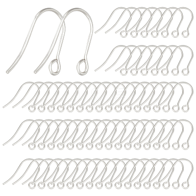 200Pcs 304 Stainless Steel Earring Hooks STAS-BBC0004-18P-1