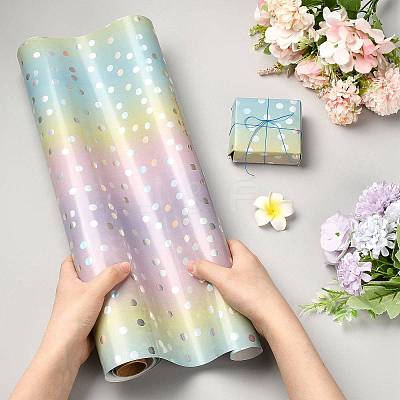 Rainbow Gradient Birthday Gift Wrapping Paper DIY-FZC0002-03A-1