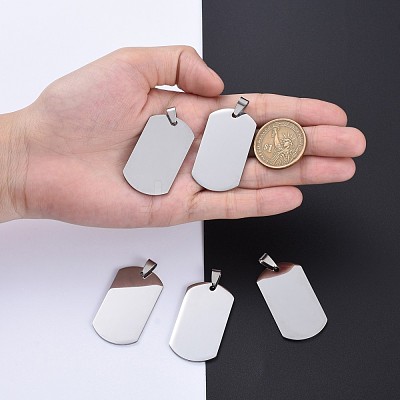 Tarnish Resistant 304 Stainless Steel Big Pendants STAS-I140-19E-S-1