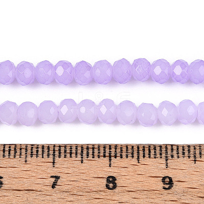 Baking Paint Imitation Jade Glass Bead Strands DGLA-A034-J2MM-A50-1
