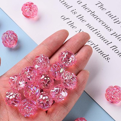 Transparent Acrylic Beads TACR-S154-31C-705-1