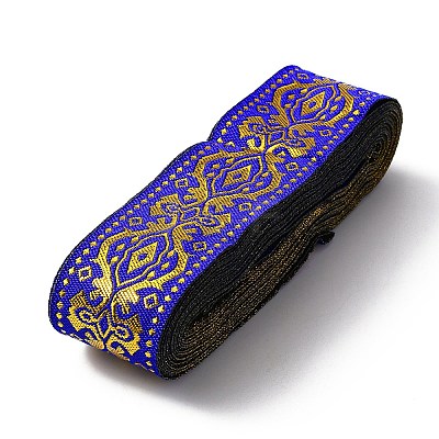 Ethnic Style Embroidery Polyester Ribbons OCOR-WH0079-48-1