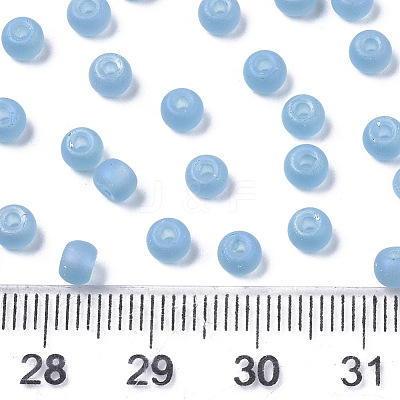 Frosted Colours Glass Beads SEED-S040-02A-02-1