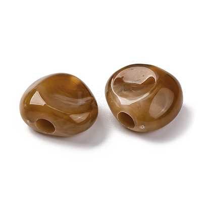 Two Tone Opaque Acrylic Beads MACR-Z002-01A-1