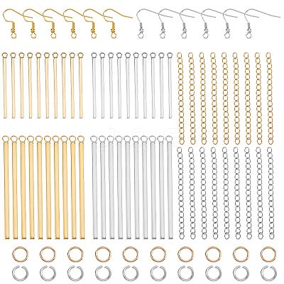 Vertical Bar Drop Earring DIY Making Kit DIY-UN0003-04-1