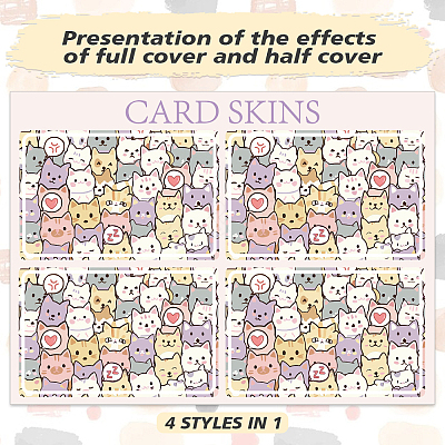 Plastic Waterproof Card Stickers STIC-WH0032-001-1
