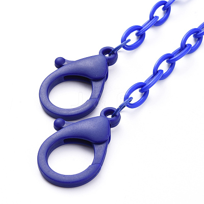 Personalized ABS Plastic Cable Chain Necklaces NJEW-JN02850-05-1