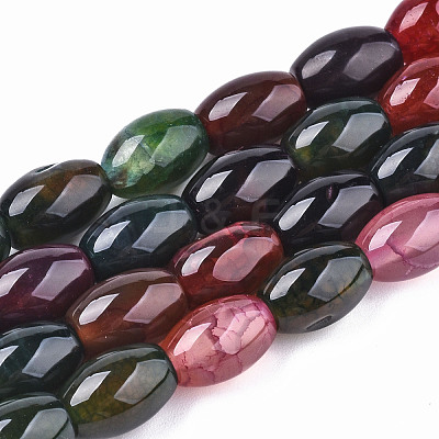 Natural Agate Beads Strands G-T131-59-1