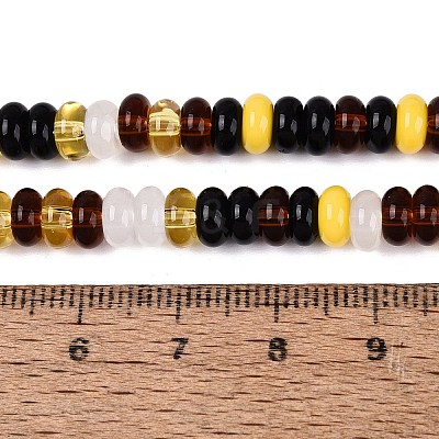 Opaque & Imitation Jade & Transparent Glass Beads Strands GLAA-Q113-05A-1