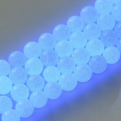 Synthetic Luminous Stone Beads Strands G-T129-12B-1