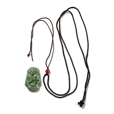 Natural Jadeite Pendant Necklaces G-H306-05-11-1