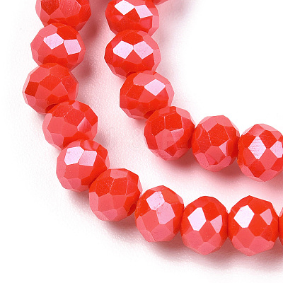 Electroplate Glass Beads Strands LS-EGLA-A034-P8mm-A10-1