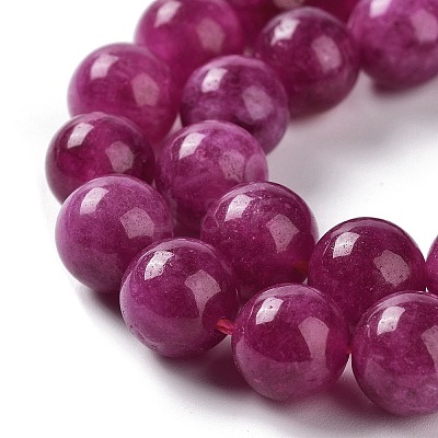 Dyed Natural Malaysia Jade Beads Strands G-G021-02C-03-1