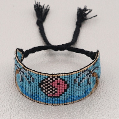 Miyuki Seed Braided Bead Bracelet BJEW-P269-25-1