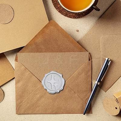 Adhesive Wax Seal Stickers DIY-CP0009-53B-07-1