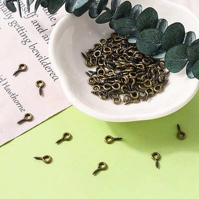 Iron Screw Eye Pin Peg Bails X-E561Y-AB-FF-1