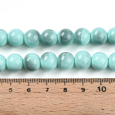 Baking Paint Glass Beads X1-DGLA-N013-10mm-04-1